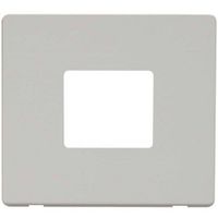Show details for  MiniGrid Cover Plate, 2 Gang, White, Definity Range