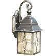 Show details for  60W Outdoor Wall Lantern, E27, Black Silver, Die Cast Aluminium, IP44, Genoa Range (Lamp Not Included)