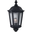 Show details for  60W Outdoor Half Wall Lantern, E27, Black, IP44, Alex Range (Lamp Not Included)
