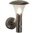 Show details for  60W Outdoor Wall Light with PIR, E27, Stainless Steel, IP44, Strand Range (Lamp Not Included)