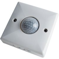 Show details for  Wall Mount PIR Presence Detector, 120°, 10m, IP55, White