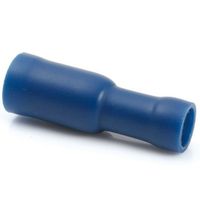 Show details for  Insulated Female Bullet Receptacle Terminal, 1.5mm² - 2.5mm², 4mm, Blue [Pack of 100]