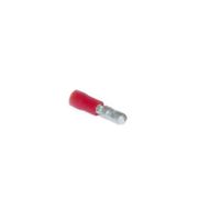 Show details for  Insulated Male Bullet Receptacle Terminal, 0.5mm² - 1.5mm², 4mm, Red [Pack of 100]