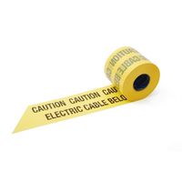 Show details for  Underground Marker Tape, 150mm, 365m, 'CAUTION ELECTRIC CABLE BELOW'