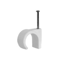 Show details for  Bellwire Flat Cable Clip - White [Pack of 100]