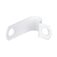 Show details for  8.5-9.2mm White Metal Cable Clip - [Box of 50]