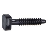 Show details for  Cable Tie Plug Mounting Base (6mm) - Black [Pack of 100]