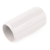 Show details for  25mm White PVC Solid Coupler