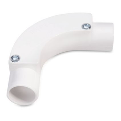 20mm White PVC Inspection Bend