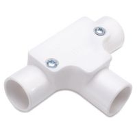 Show details for  25mm White PVC Inspection Tee