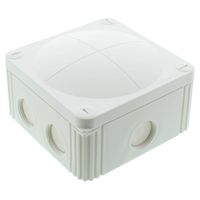 Show details for  COMBI 607/5 Junction Box with Terminal Block, 110mm x 110mm x 66mm, Polypropylene, White