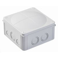 Show details for  COMBI 1010/5 Junction Box with Terminal Block, 140mm x 140mm x 82mm, Polypropylene, IP66 / 67, Grey