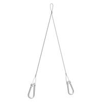 Show details for  Suspension Wire with Twin Carabiner, 50mm-200mm, 50kg, Try-Lock Range