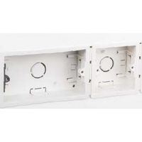 Show details for  Dry Lining Box, 3 (1+2) Gang, 35mm, White, uPVC