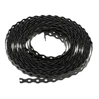 Show details for  Galvanised &_PVC Coated Fixing Strip Black