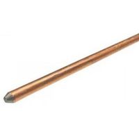 Show details for  3/8” Diameter x 4ft Copper Earth Rod - With BCBR Clamp