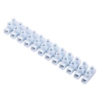 Show details for  White Polyethylene T80 450V 5A 12 Way Strip Connector - NON SELF EXTINGUISHING