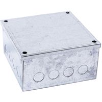 Show details for  6"" x 6"" x 4"" Galv Adaptable Box With Knockouts