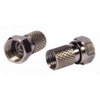 Show details for Twist On Long Barrel F Type with O Ring, Black