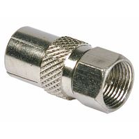 Show details for  Nickel Plated F Plus to Coax Socket
