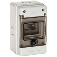 Show details for  DIN Rail Enclosure, 4 Module, 120mm x 200mm x 115mm, Grey, IP65, Indubox Range
