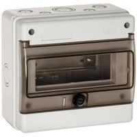 Show details for  DIN Rail Enclosure, 8 Module, 215mm x 200mm x 115mm, Grey, IP65, Indubox Range