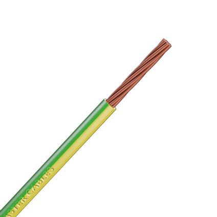 4 mm Single Core Conduit Cable 6491X Earth Yellow Green supplementary Bonding 
