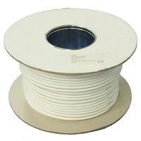 Show details for  Telephone Cable, 3 Pair, PVC, White (100m Drum)