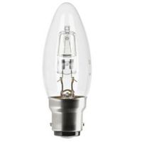 Show details for  Halogen Candle 30w BC Clear