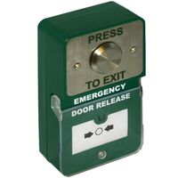 Show details for  Combined Exit Button and Emergency Release, Large Button, Stainless Steel