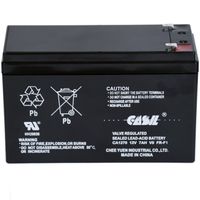 Show details for  Alarm Battery, 12V, 7Ah, Lead-Acid, UL94 V-0