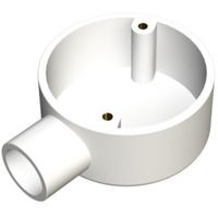 Show details for  Conduit Terminal Box, 25mm, PVC, White