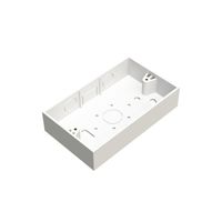 Show details for  Surface Mounted Box, 32mm, 2 Gang, PVC, White