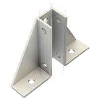 Show details for  Single Channel Gusset Base Plate, Hot Dipped Galvanised