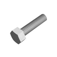 Show details for Hexagon Head Set Screw, M12 x 30mm, Steel, BZP