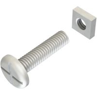 Show details for  Roofing Bolt & Nut, M6 x 30mm, Steel, BZP