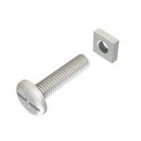 Show details for Roofing Bolt & Nut, M6 x 30mm, Steel, BZP