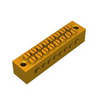 Show details for  Earth Terminal Block, 4 Way, Brass