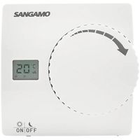 Show details for  Digital Room Thermostat, 5°C-30°C, White, IP21