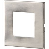 Show details for  1W Recessed LED Wall Light, 80lm, IP20, Brushed Chrome