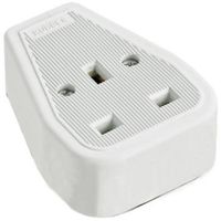 Show details for  13A Rubber Extension Socket, 1 Gang, White