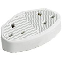 Show details for  13A Rubber Extension Socket, 2 Gang, White