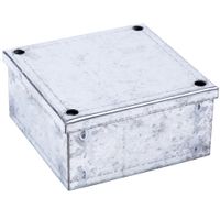Show details for  4"" x 4"" x 2"" PLAIN Galv Adaptable Box - NO KNOCKOUTS