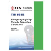 Show details for  Emergency Lighting Certificate Book