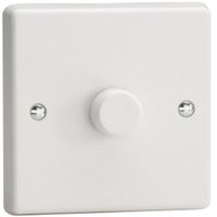 Show details for  0W-120W (1W-10W LED) 2 Way Rotary LED Dimmer, 1 Gang, White, V-Pro Range