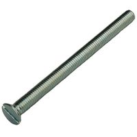Show details for  Raised Head Countersunk Slot Machine Screw, M3.5 x 100mm, Bright Zinc Plated [Pack of 100]