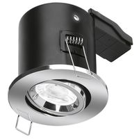 Show details for  EFD™ GU10 Aluminium Fire Rated Downlight, 50W, IP65, Polished Chrome