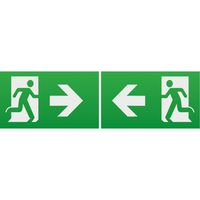 Show details for  Running Man Legend with Left/Right Facing Arrow for EMEXIT/EMLREC/EMLSUS/EMXST [Pack of 2]
