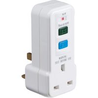 Show details for  13A RCD Safety Adaptor, White