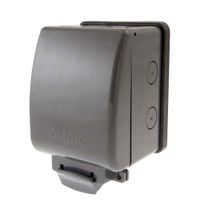 Show details for 1 Gang IP66 Unfurnished Outdoor Weatherproof Socket Enclosure - Grey